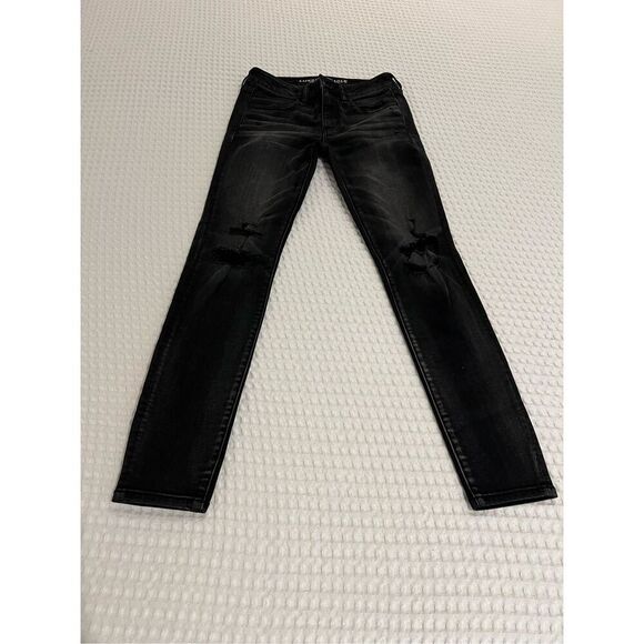American Eagle Super Stretch distressed jeans jeggings size 6 - Picture 1 of 11